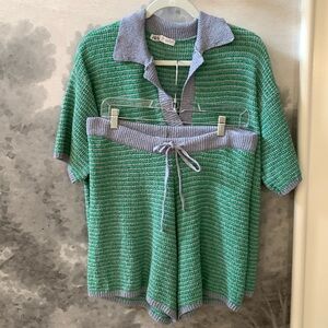 Zara striped short set